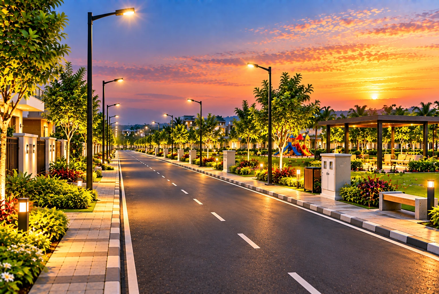 street lighting & basic amenities